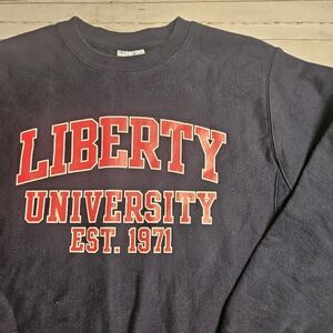 Liberty University Champion Reverse Weave Sweatshirt Size Men’s M Crewneck